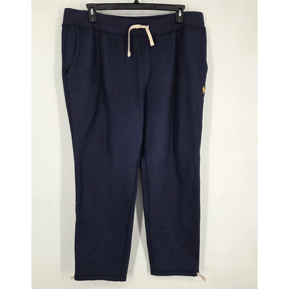 Polo Ralph Lauren Fleece Sweatpants Men's Size XXL Navy Blue Drawstring NWOT
